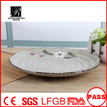 Nice shape hotel&restaurant nice round plain white ceramic dinner plates for weddings